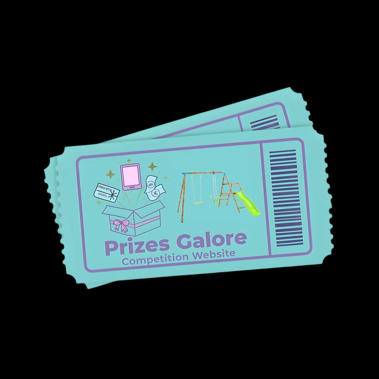 Wooden Swing set (Double swing and slide) or £300